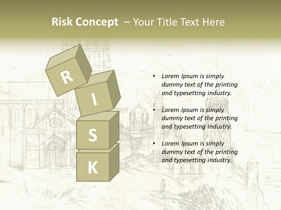 Line Picture Art PowerPoint Template