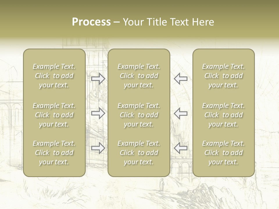 Line Picture Art PowerPoint Template
