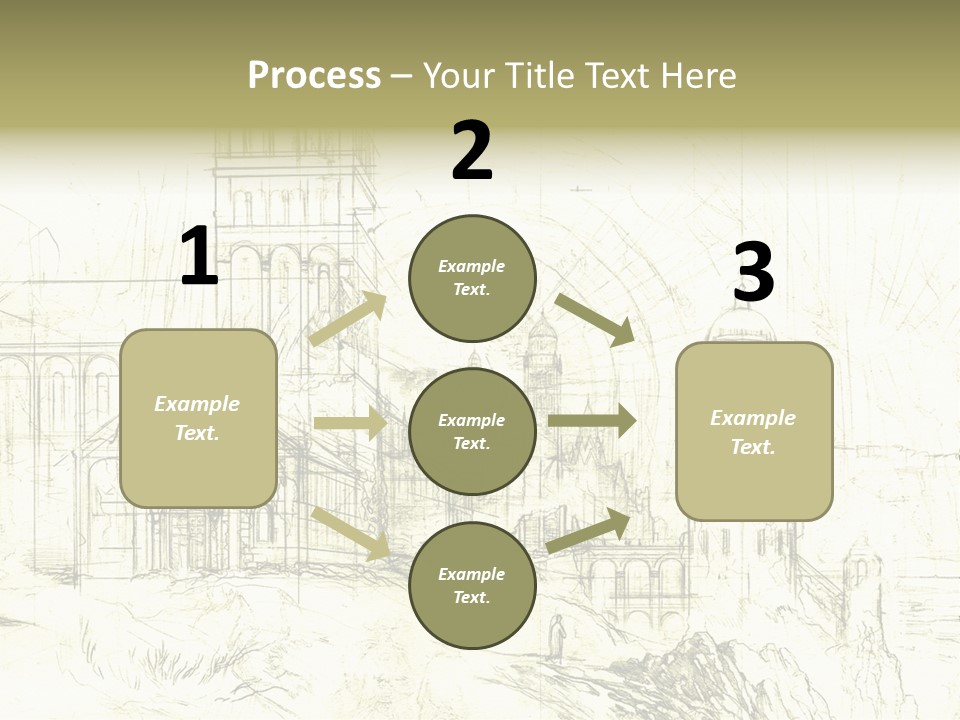 Line Picture Art PowerPoint Template