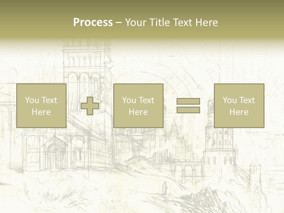 Line Picture Art PowerPoint Template