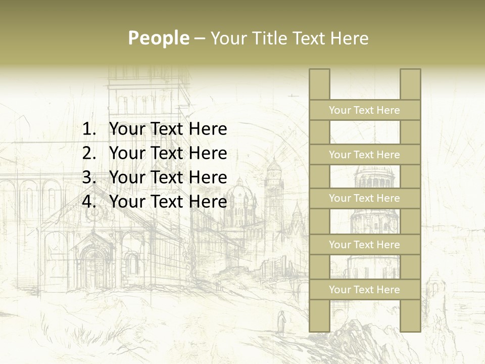 Line Picture Art PowerPoint Template