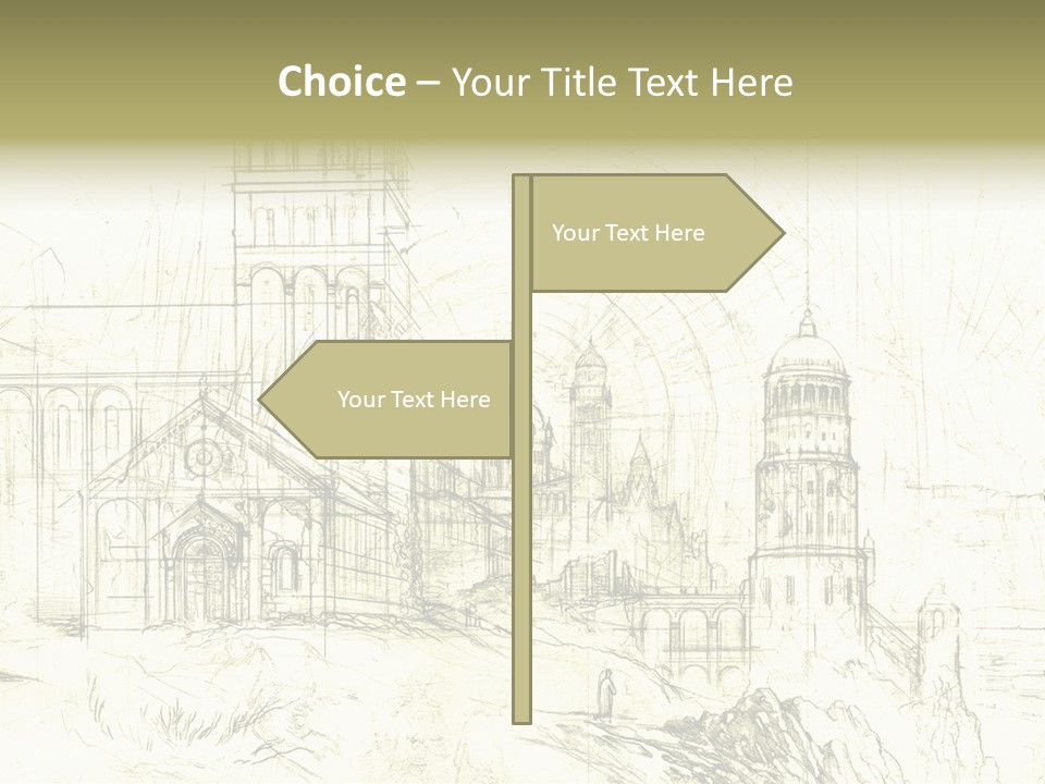 Line Picture Art PowerPoint Template