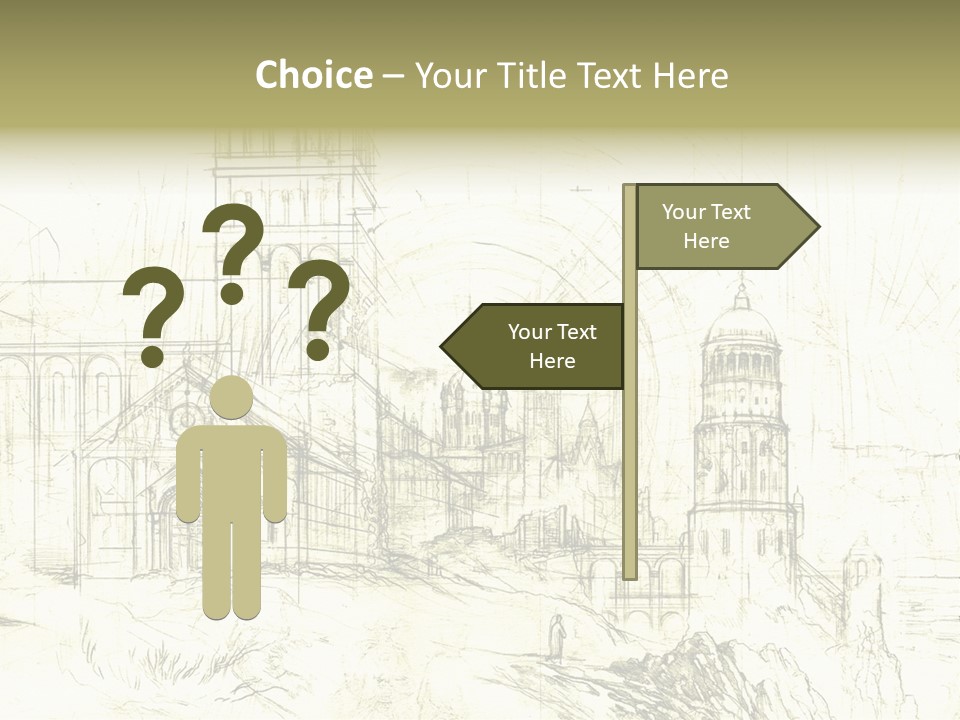 Line Picture Art PowerPoint Template