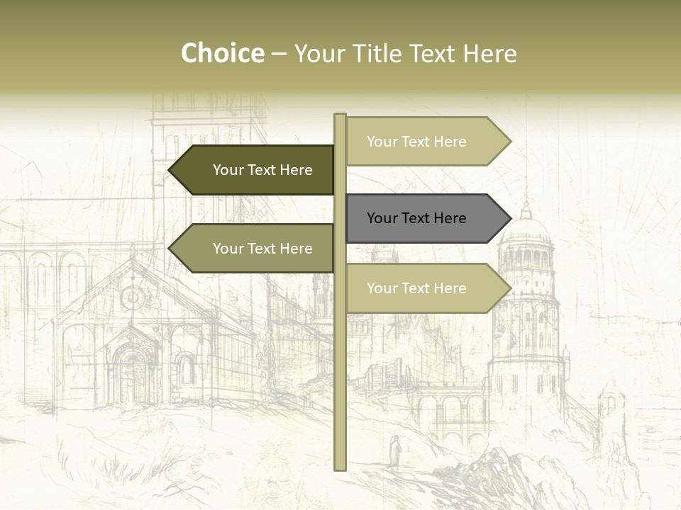 Line Picture Art PowerPoint Template
