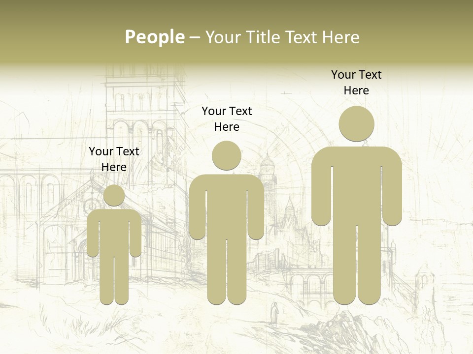 Line Picture Art PowerPoint Template