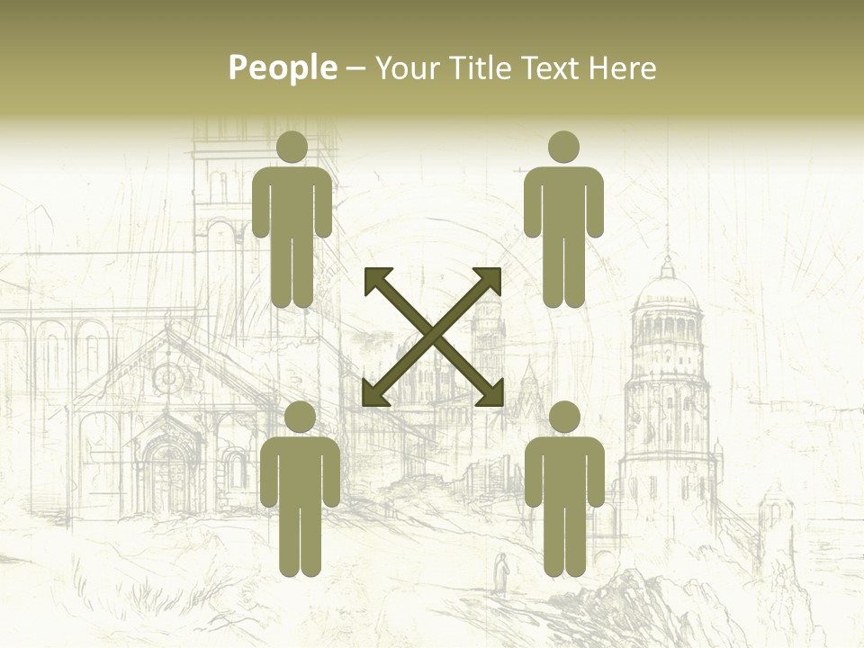 Line Picture Art PowerPoint Template