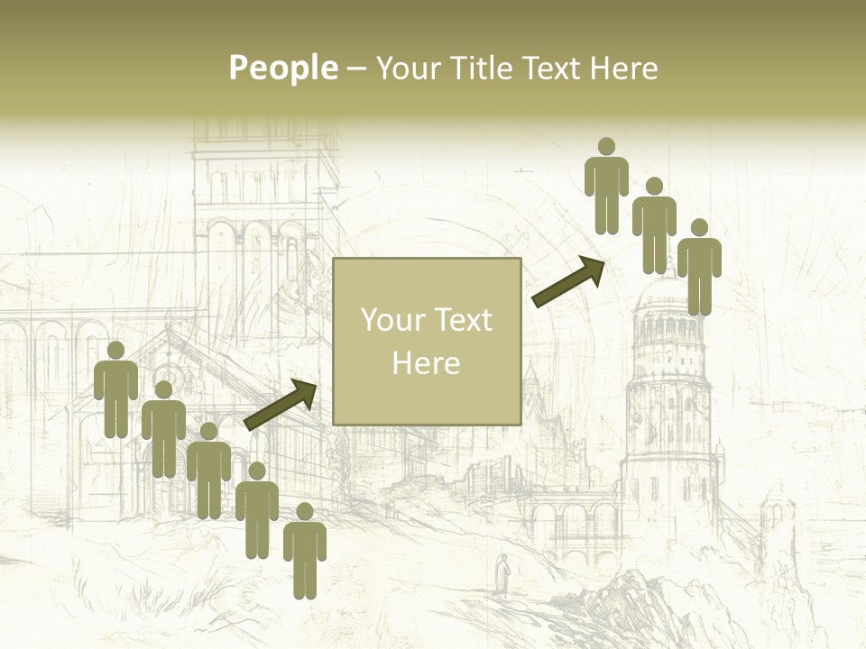 Line Picture Art PowerPoint Template