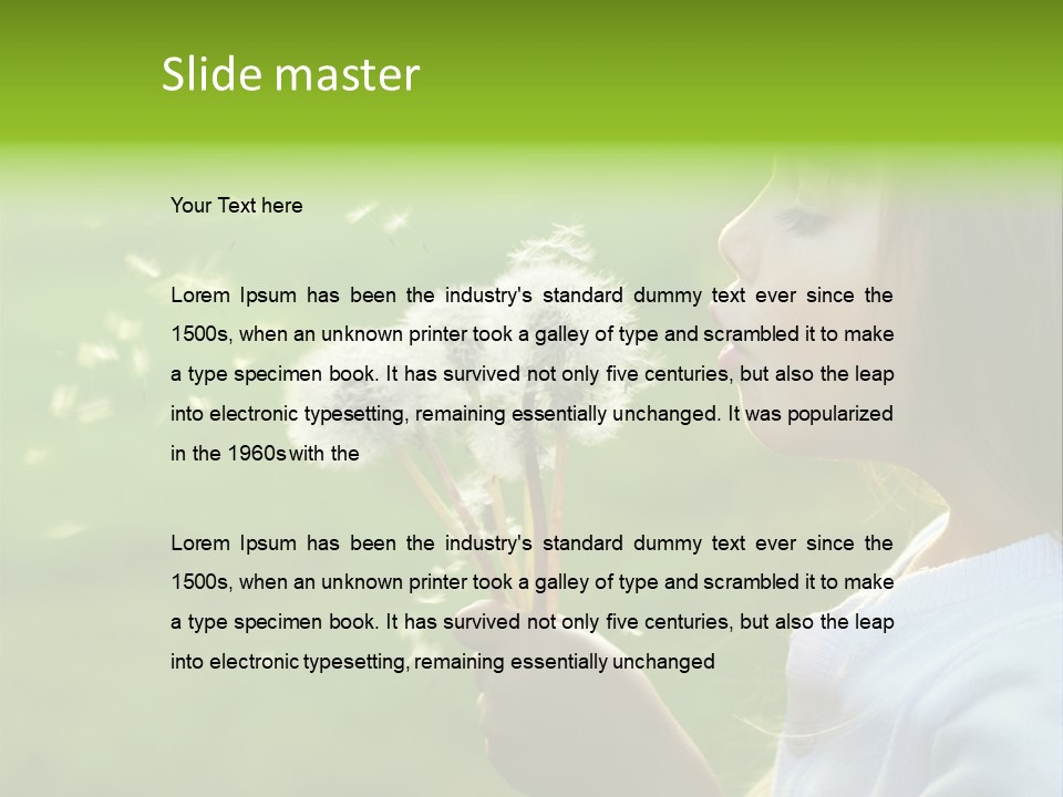 People Sweet Beautiful PowerPoint Template