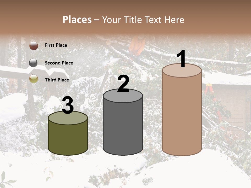 Cut Snow House PowerPoint Template