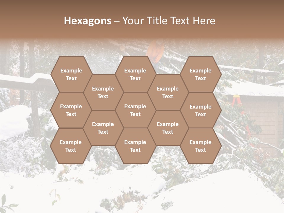 Cut Snow House PowerPoint Template