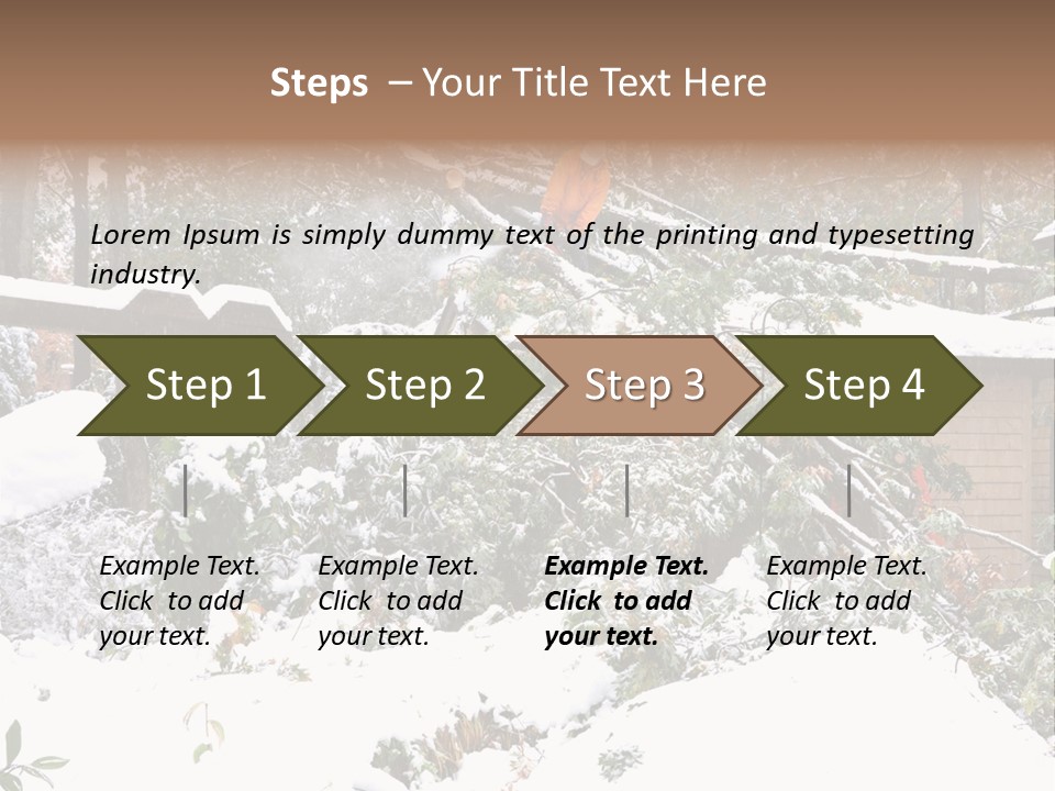 Cut Snow House PowerPoint Template