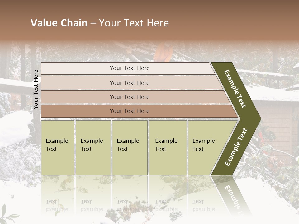 Cut Snow House PowerPoint Template