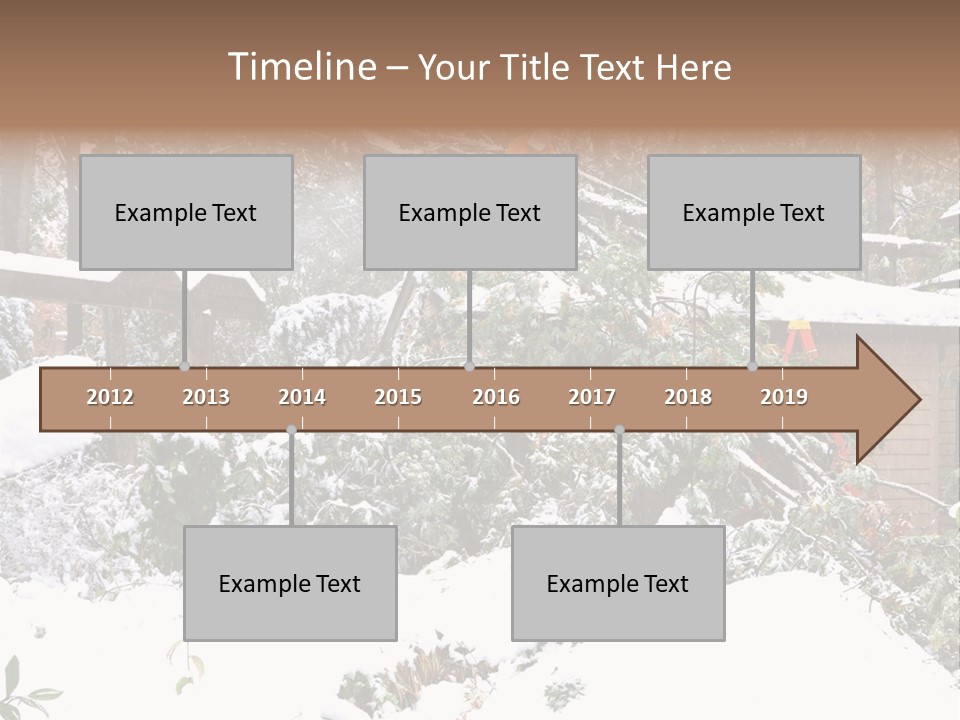 Cut Snow House PowerPoint Template