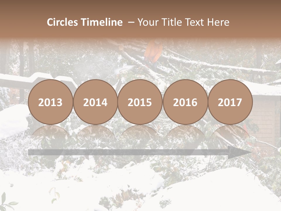 Cut Snow House PowerPoint Template