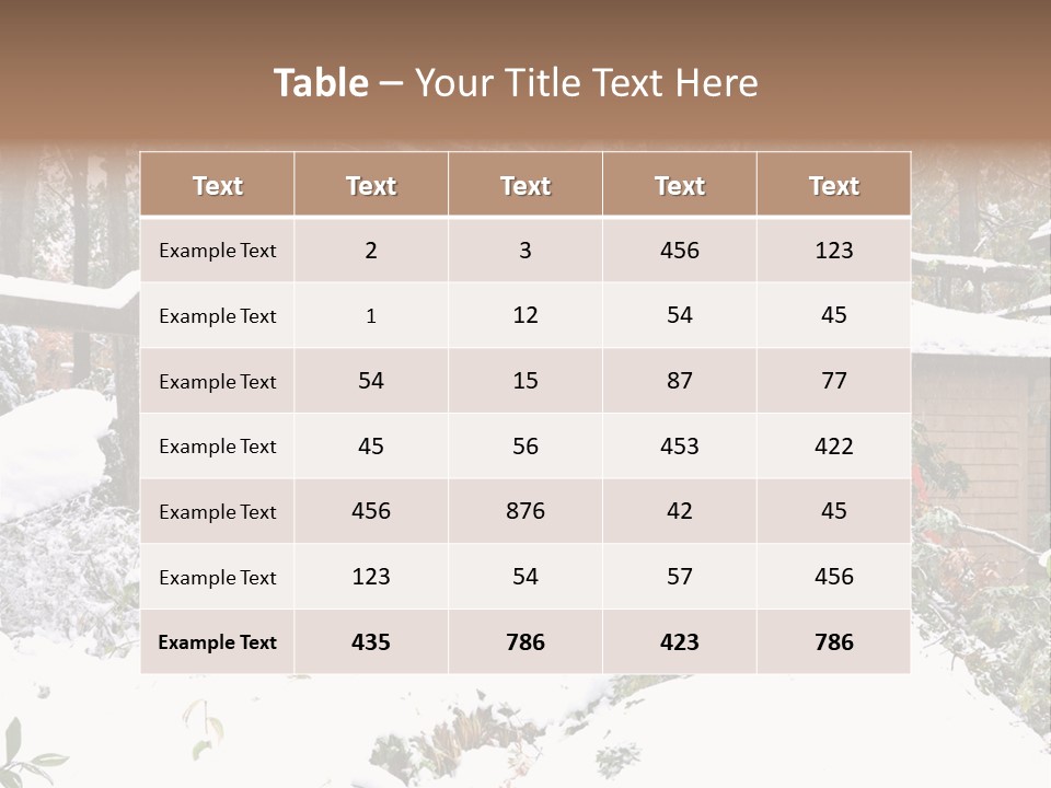 Cut Snow House PowerPoint Template