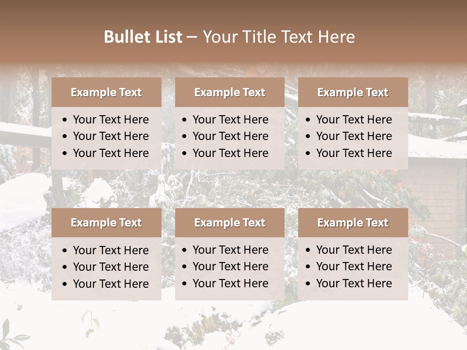 Cut Snow House PowerPoint Template