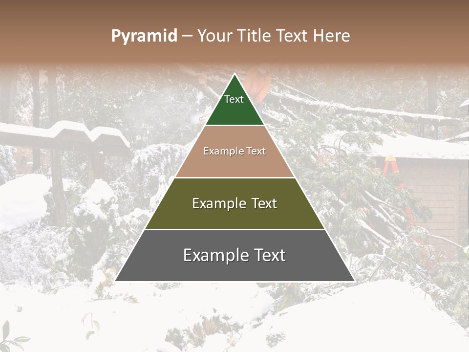 Cut Snow House PowerPoint Template