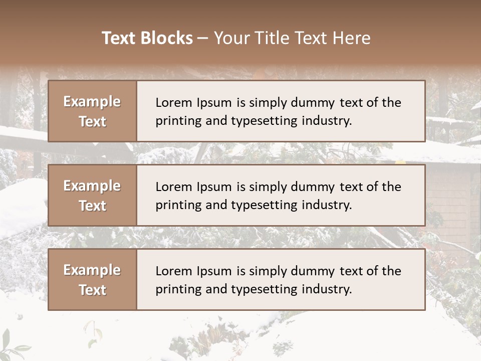Cut Snow House PowerPoint Template