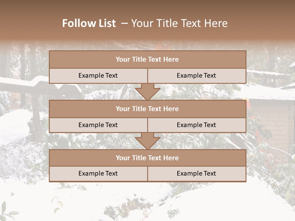 Cut Snow House PowerPoint Template