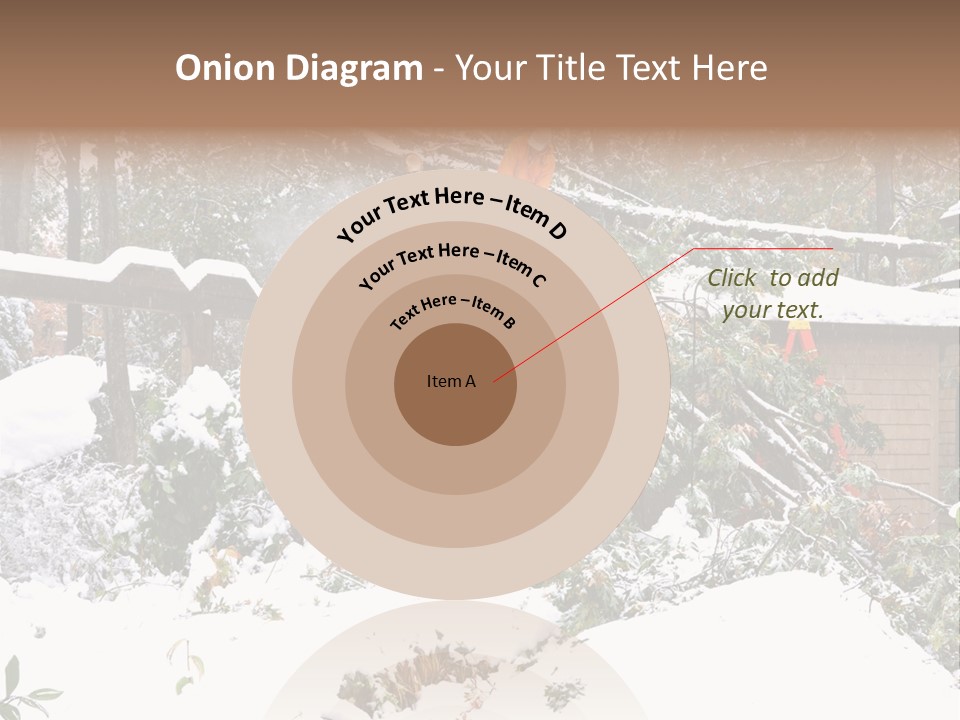 Cut Snow House PowerPoint Template