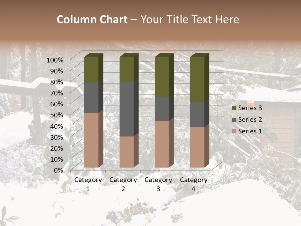 Cut Snow House PowerPoint Template