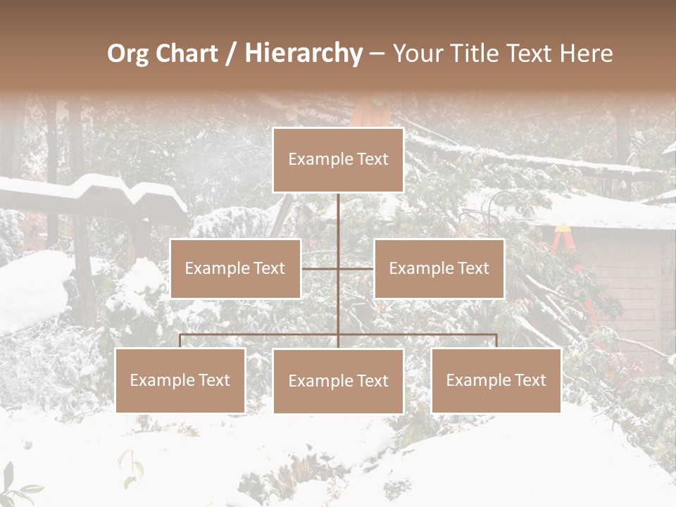 Cut Snow House PowerPoint Template