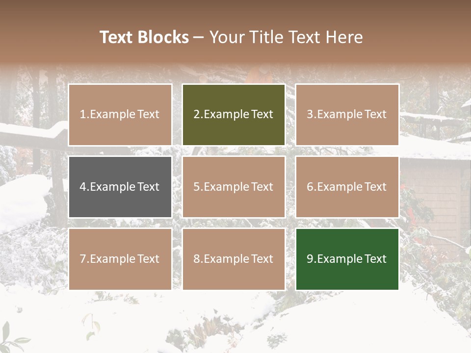 Cut Snow House PowerPoint Template