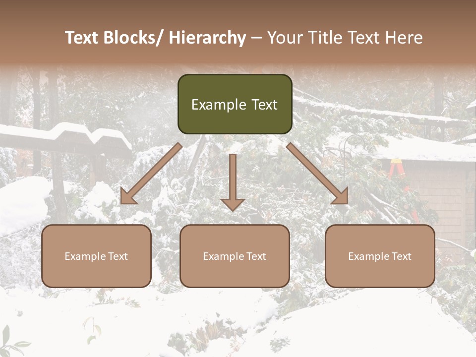 Cut Snow House PowerPoint Template