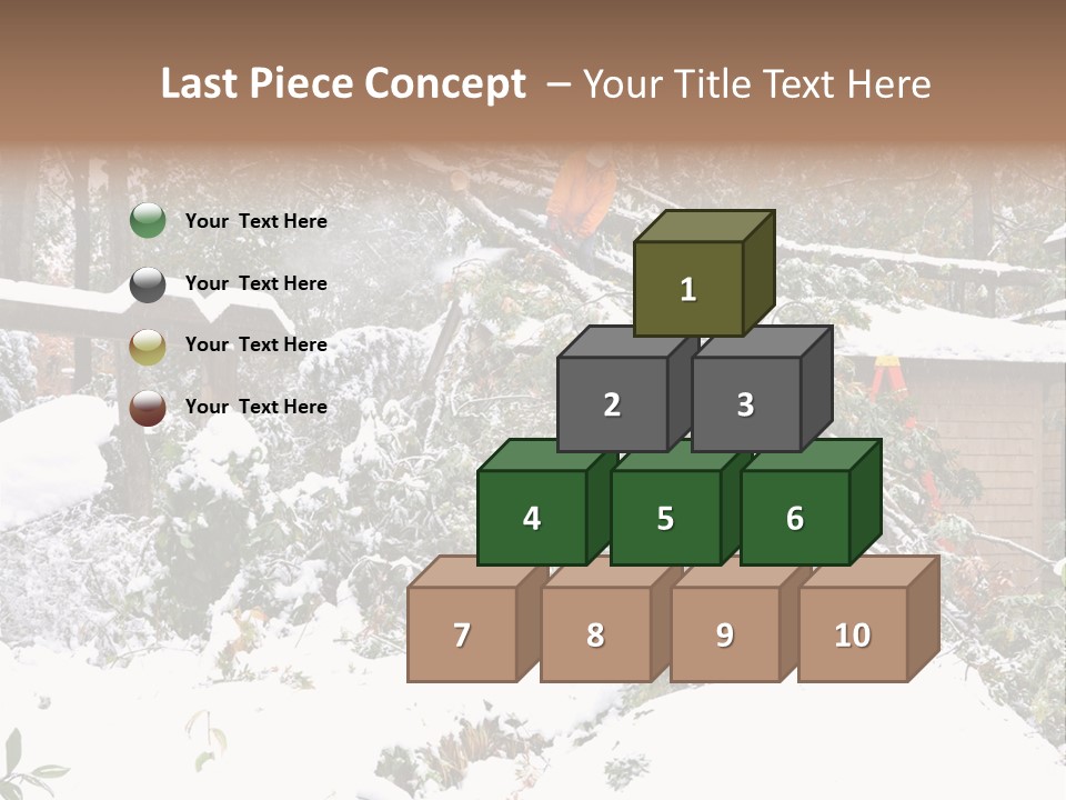 Cut Snow House PowerPoint Template