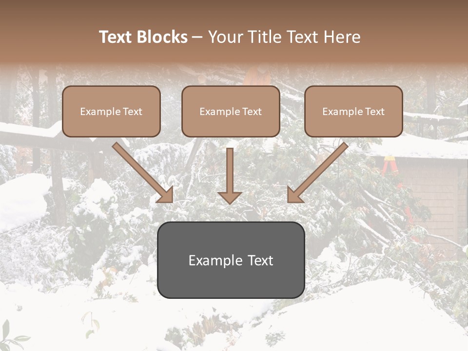 Cut Snow House PowerPoint Template