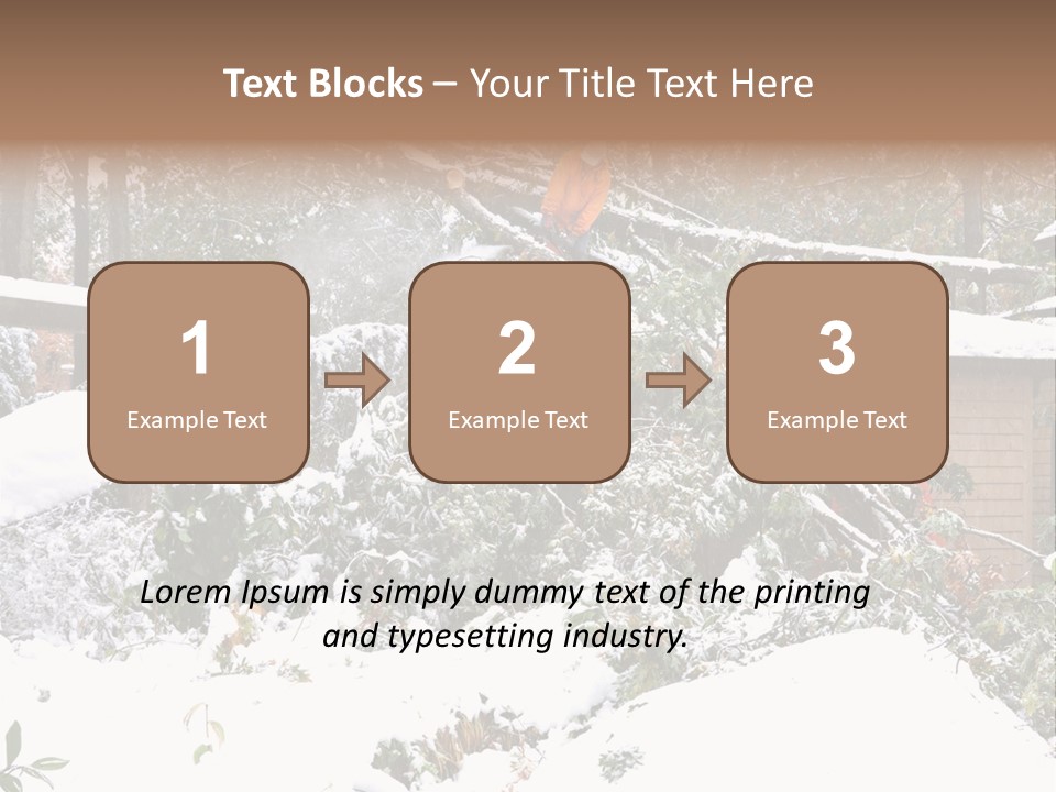 Cut Snow House PowerPoint Template