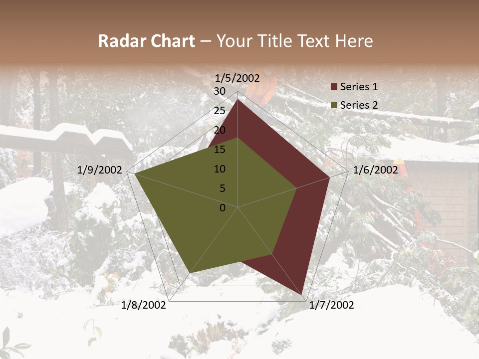 Cut Snow House PowerPoint Template