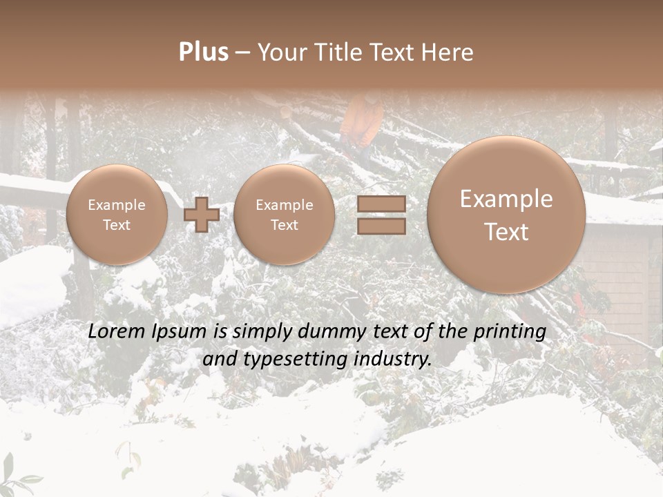 Cut Snow House PowerPoint Template