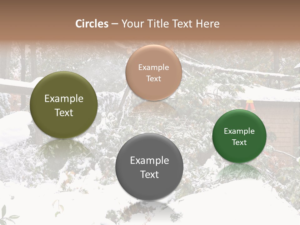 Cut Snow House PowerPoint Template