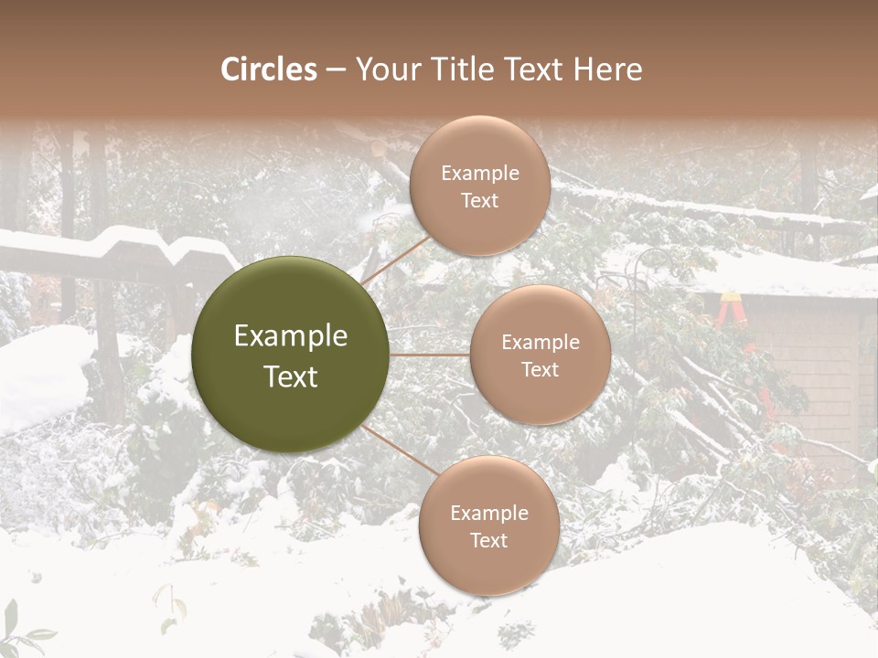 Cut Snow House PowerPoint Template