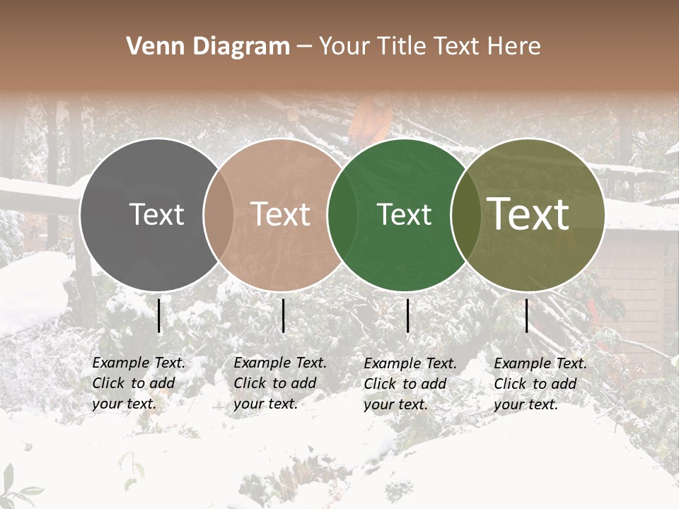 Cut Snow House PowerPoint Template