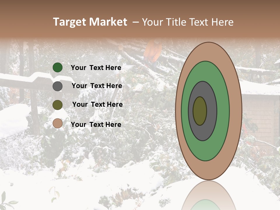 Cut Snow House PowerPoint Template