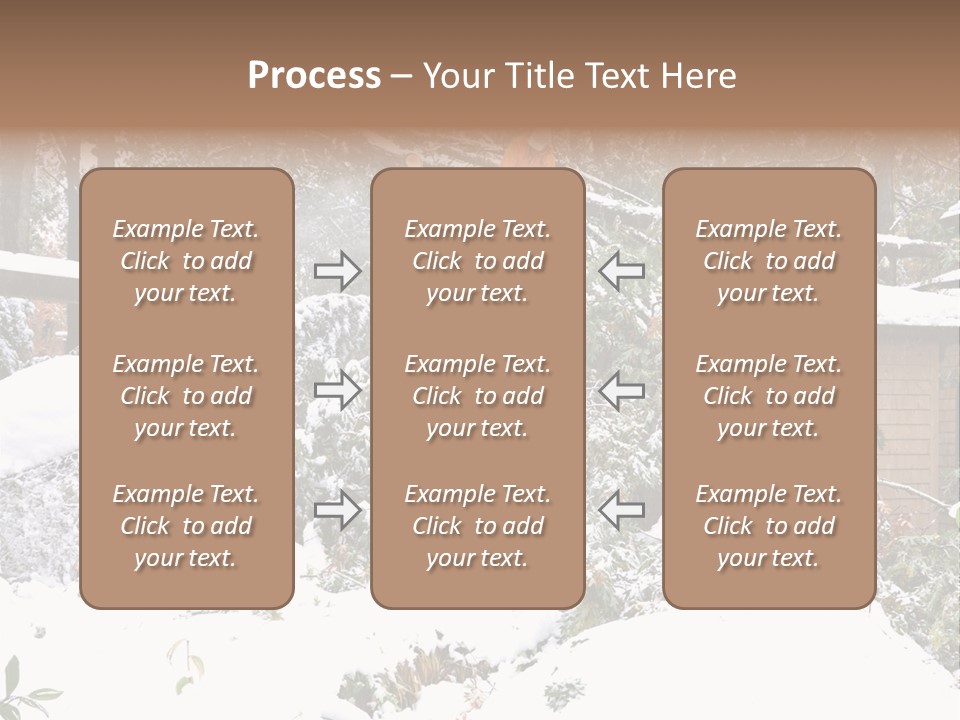 Cut Snow House PowerPoint Template