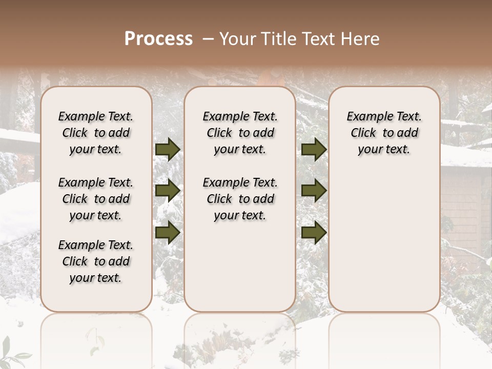 Cut Snow House PowerPoint Template