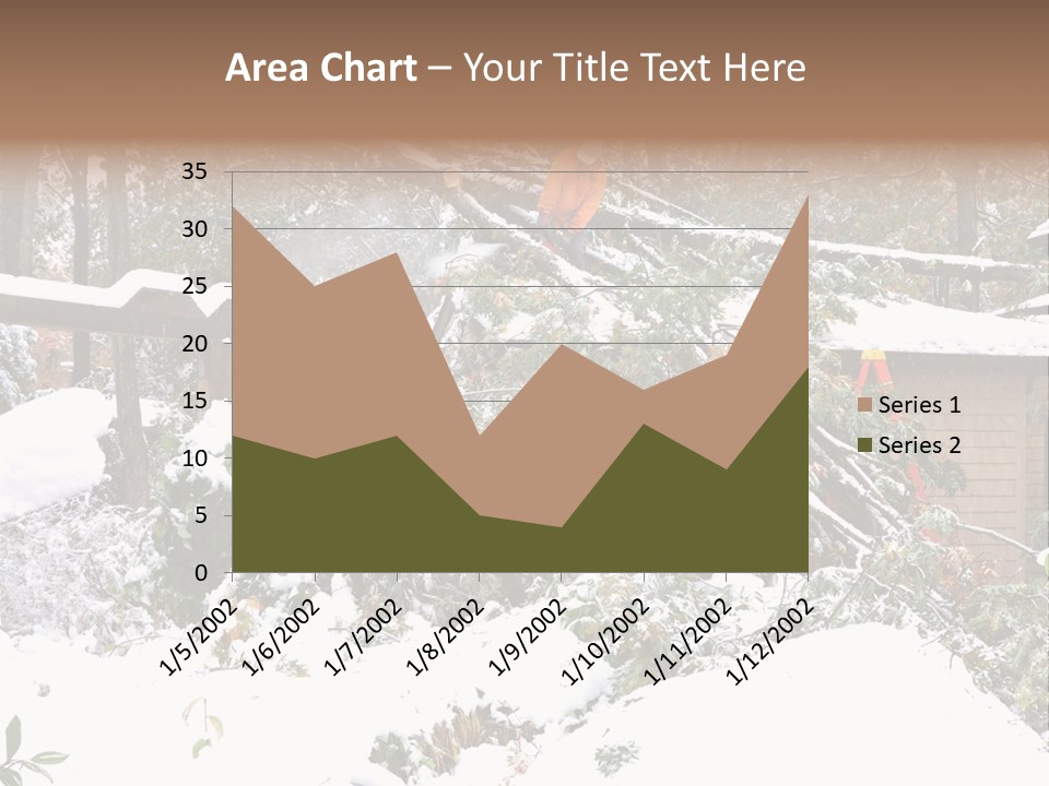 Cut Snow House PowerPoint Template