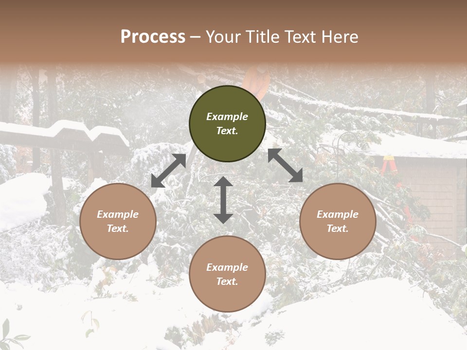 Cut Snow House PowerPoint Template