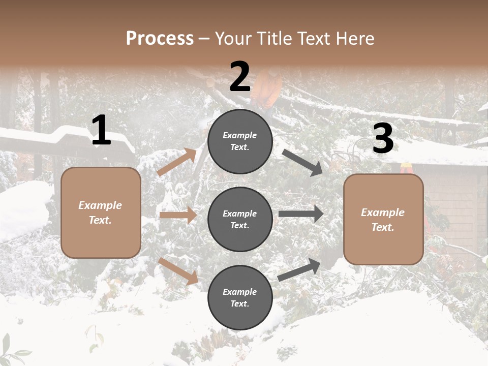 Cut Snow House PowerPoint Template