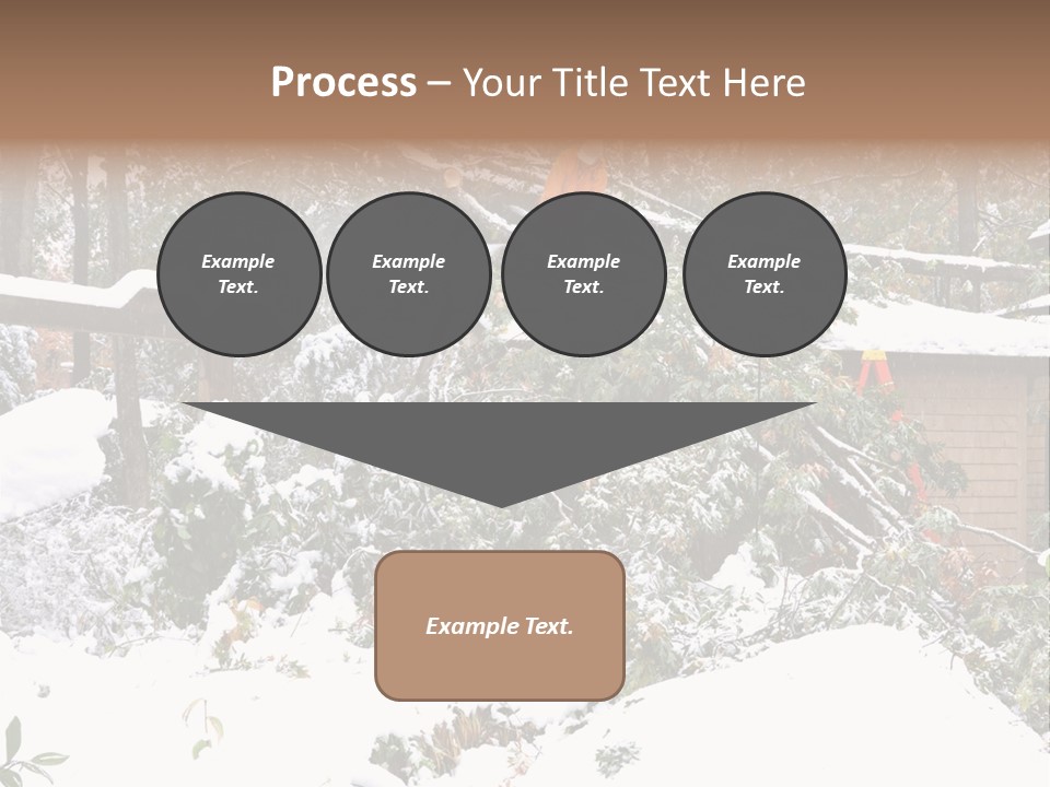 Cut Snow House PowerPoint Template