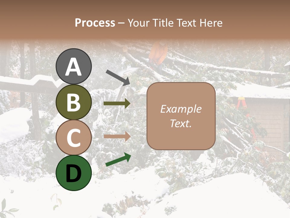 Cut Snow House PowerPoint Template