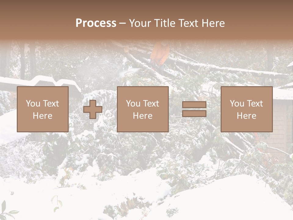 Cut Snow House PowerPoint Template