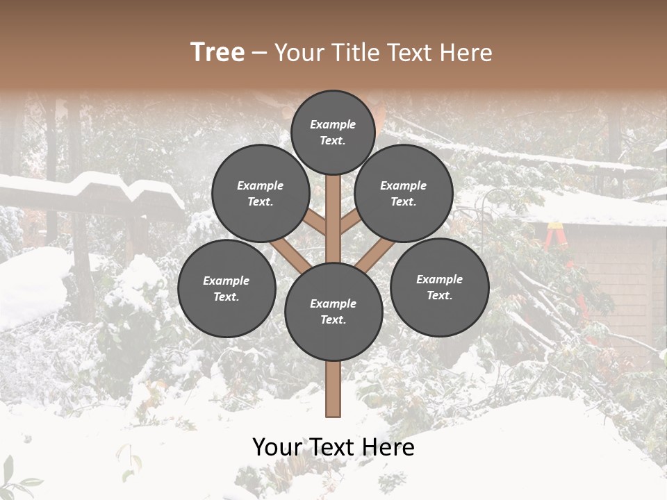 Cut Snow House PowerPoint Template