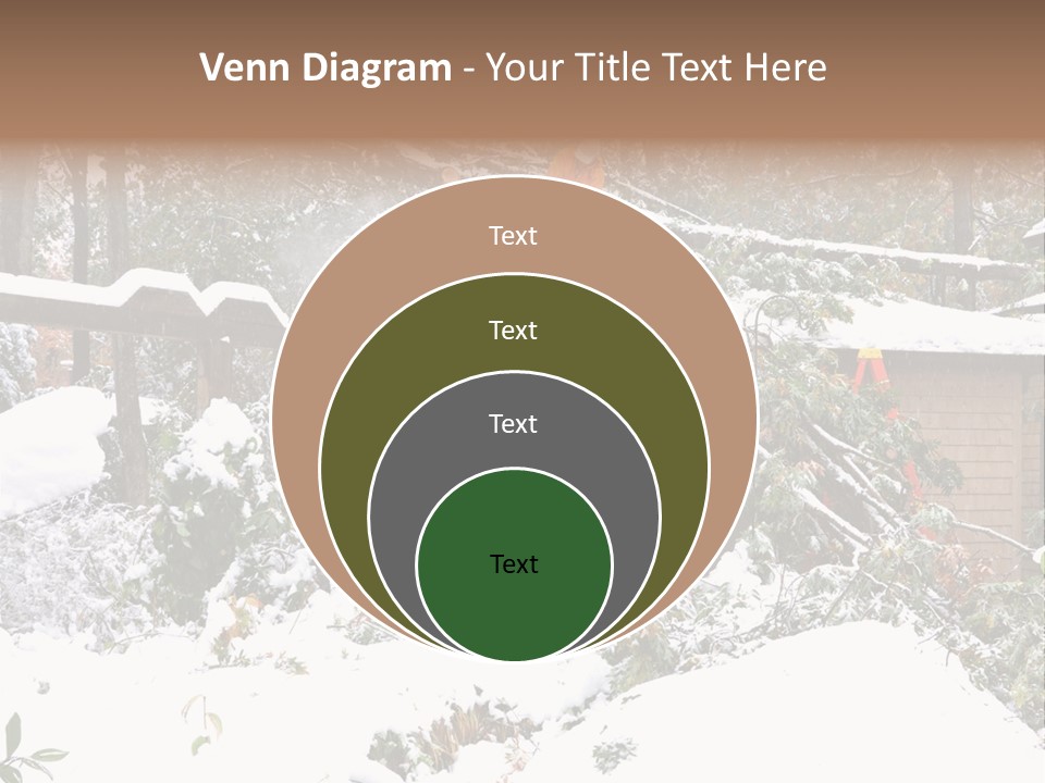 Cut Snow House PowerPoint Template