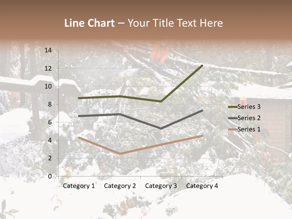 Cut Snow House PowerPoint Template