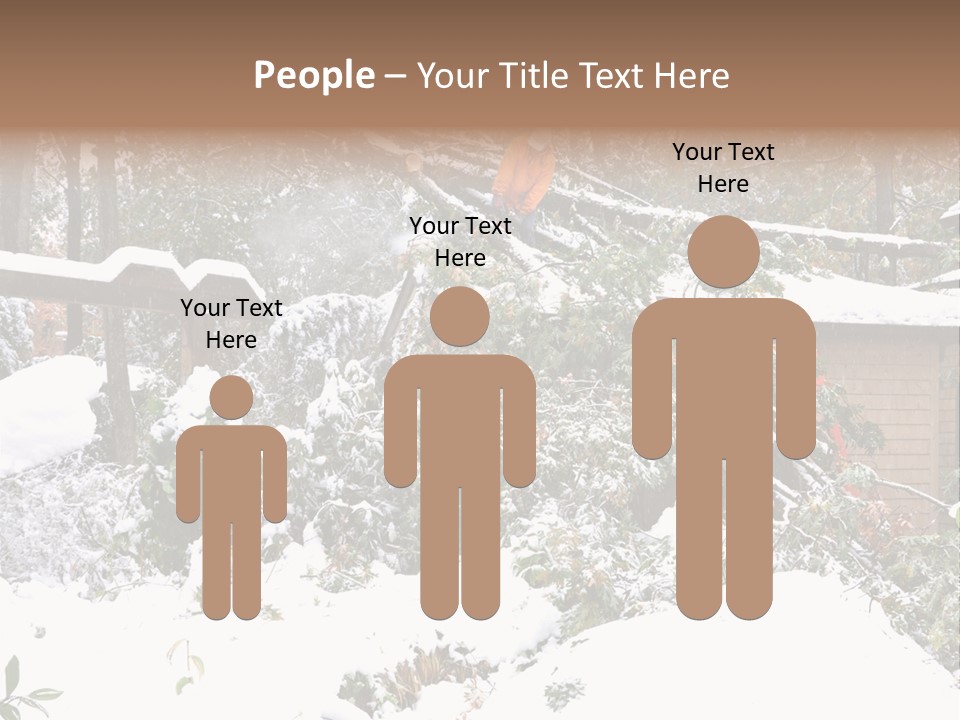 Cut Snow House PowerPoint Template