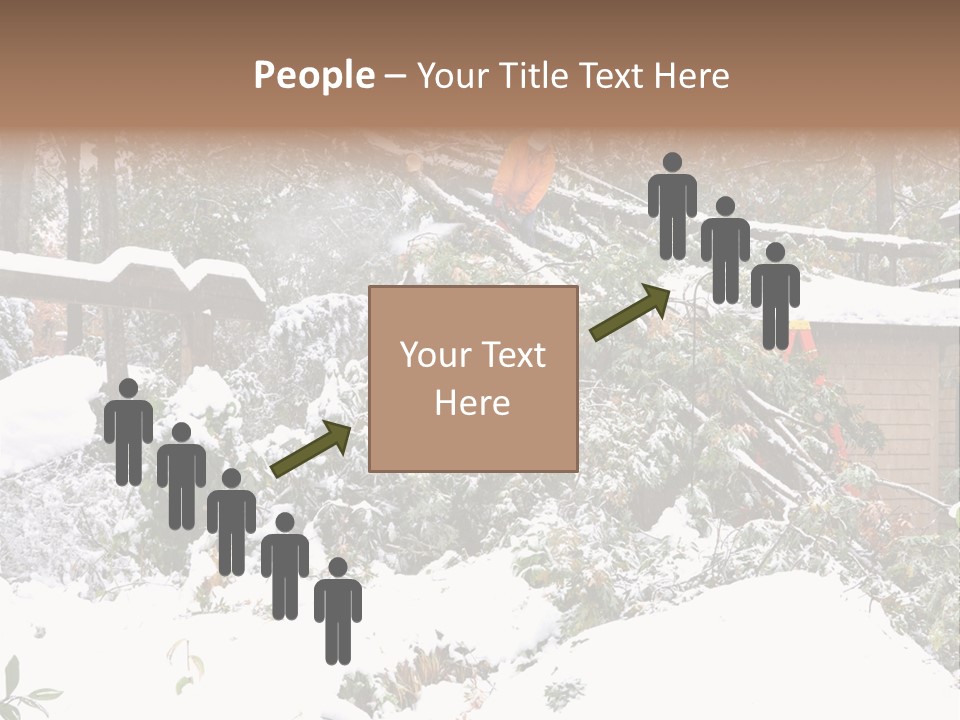 Cut Snow House PowerPoint Template